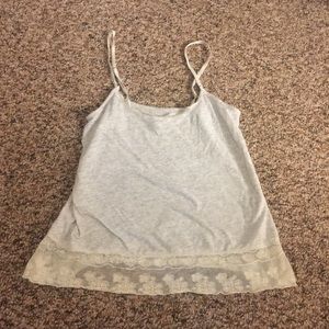 Lace bottom tank